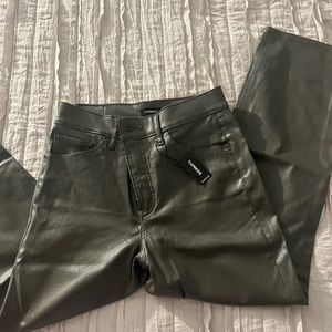 Express leather pants